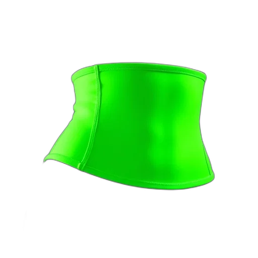 hat, umbrella, crown, furniture, 3d render, green, neon, image transparent PNG cut-out