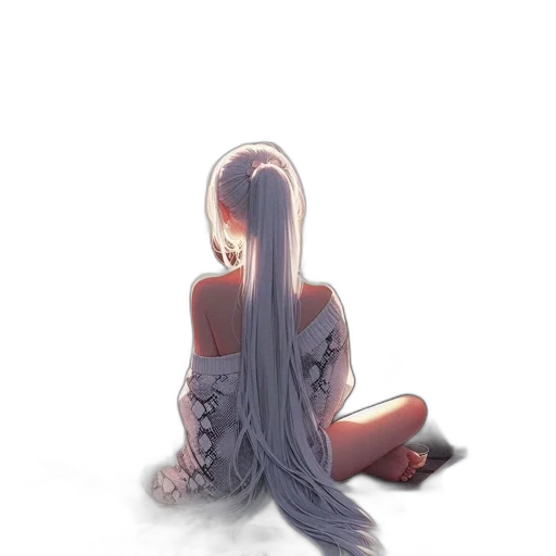 hair, dress, creature, weapon, watercolor, concept art, anime, pixel art transparent PNG cut-out