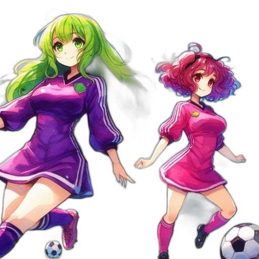 dress, anime, pixel art, concept art, fantasy art, neon, colorful, green transparent PNG cut-out