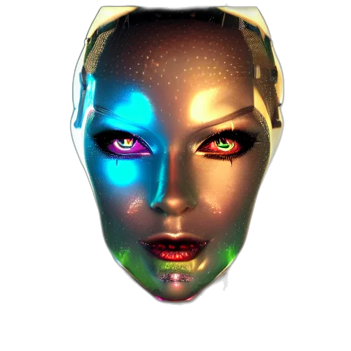 mask, face, jewelry, robot transparent PNG cut-out