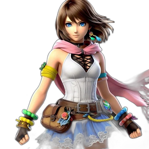 concept art, 3d render, fantasy art, pastel, animated, female, character, donning transparent PNG cut-out
