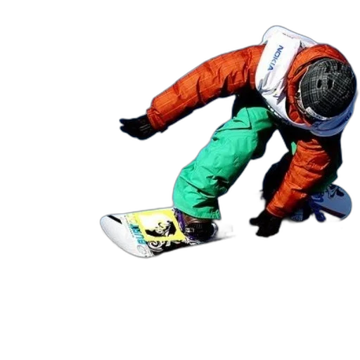 shoes, jacket, concept art, 3d render, photorealistic, outer space, snowboarder, orange transparent PNG cut-out