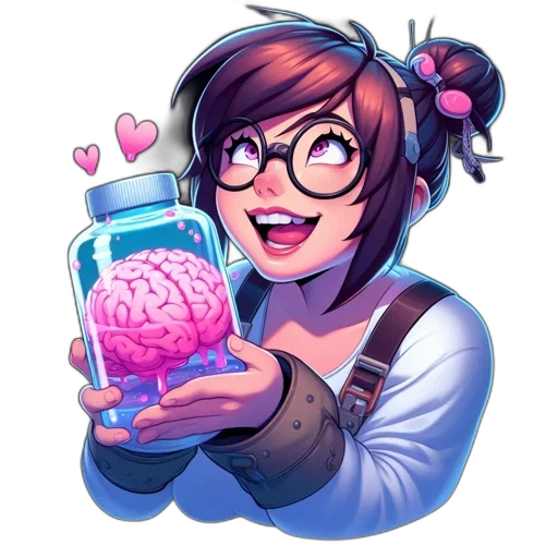 bottle, concept art, pixel art, cartoon, anime, animated, girl, white transparent PNG cut-out