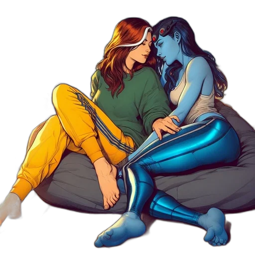 comic book art, concept art, fantasy art, pixel art, neon lights, outer space, blue, colorful transparent PNG cut-out