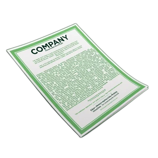 green, second, image, close-up, single, page, brochure, featuring transparent PNG cut-out