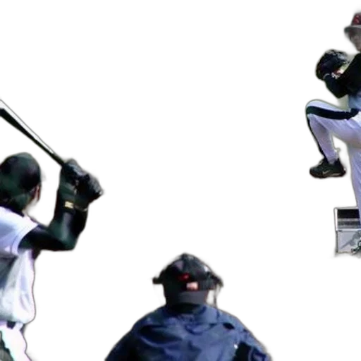 staff, baseball, player, about, hit, ball, while, pitcher transparent PNG cut-out