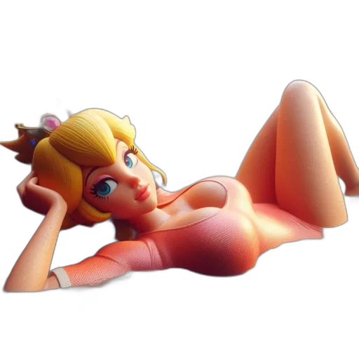 crown, dress, 3d render, concept art, pixel art, fantasy art, underwater, blonde-haired transparent PNG cut-out