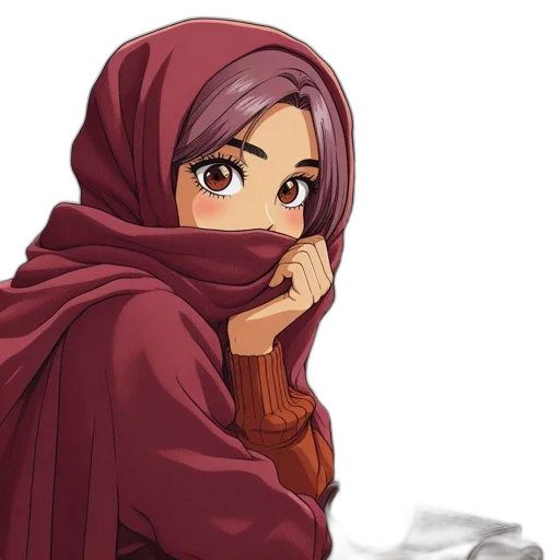 face, mask, jewelry, dress, anime, pixel art, cartoon, concept art transparent PNG cut-out