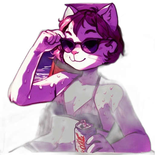 bottle, creature, food, staff, vaporwave, watercolor, pixel art, concept art transparent PNG cut-out