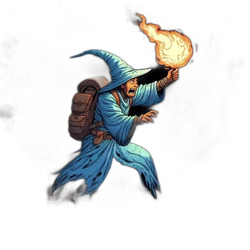 dragon, staff, creature, fantasy art, concept art, pixel art, comic book art, fire transparent PNG cut-out