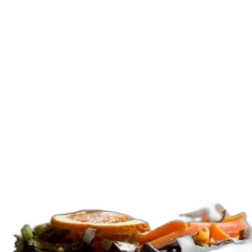 food, crown, animal, staff, photorealistic, plate, steaming, vegetables transparent PNG cut-out