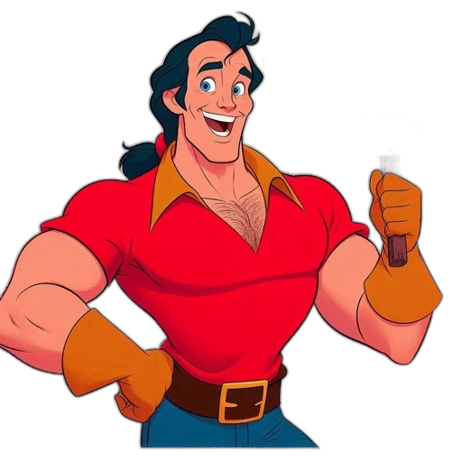 staff, weapon, cartoon, comic book art, concept art, animated, character, muscular transparent PNG cut-out