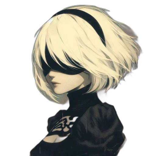 jacket, mask, hair, face, concept art, pixel art, fantasy art, watercolor transparent PNG cut-out