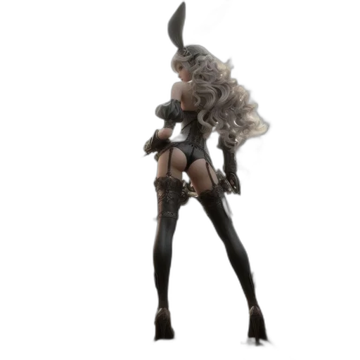 staff, weapon, creature, concept art, fantasy art, 3d render, pixel art, monochrome transparent PNG cut-out