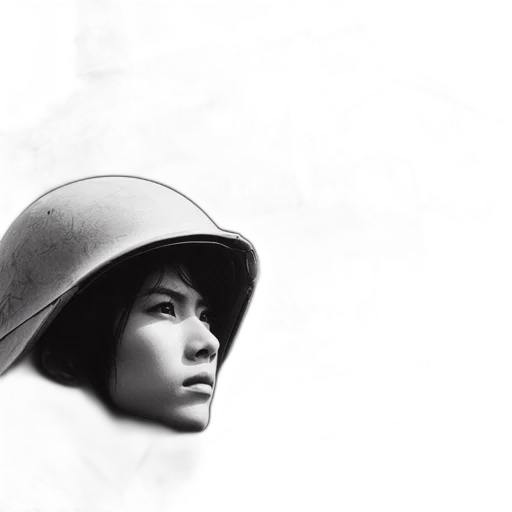 hat, face, robot, sword, photorealistic, concept art, 3d render, fantasy art transparent PNG cut-out