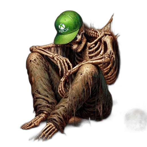 mask, creature, hat, concept art, pixel art, fantasy art, 3d render, green transparent PNG cut-out