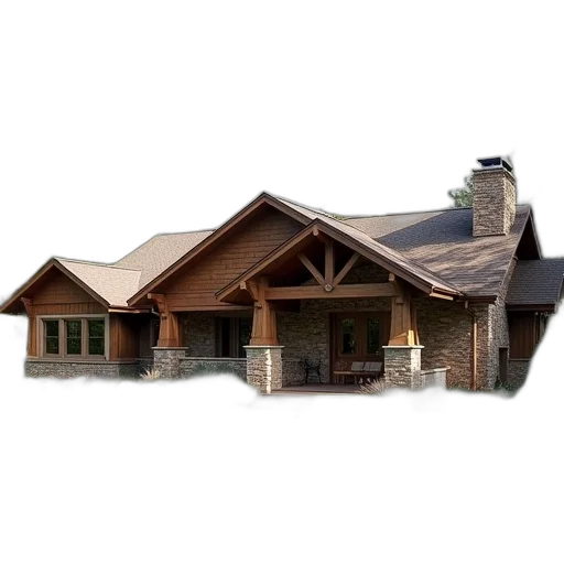 building, furniture, 3d render, photorealistic, concept art, earth tones, ranch, style transparent PNG cut-out