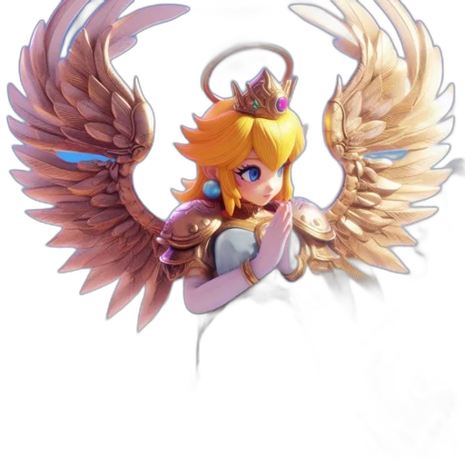 staff, crown, weapon, dragon, pixel art, concept art, fantasy art, 3d render transparent PNG cut-out