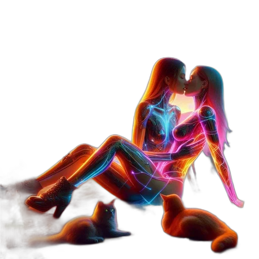 robot, creature, concept art, 3d render, pixel art, fantasy art, neon lights, fire transparent PNG cut-out