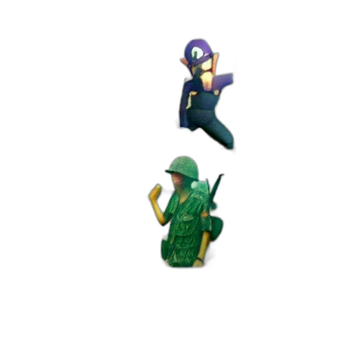 pixel art, concept art, 3d render, green, collage, features, vietnam, war transparent PNG cut-out