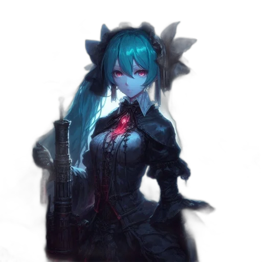 staff, weapon, robot, dragon, concept art, cyberpunk, fantasy art, anime transparent PNG cut-out