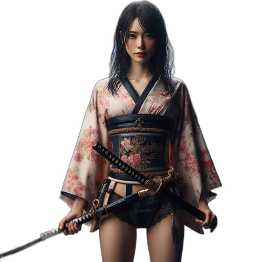sword, weapon, staff, dress, concept art, fantasy art, photorealistic, anime transparent PNG cut-out