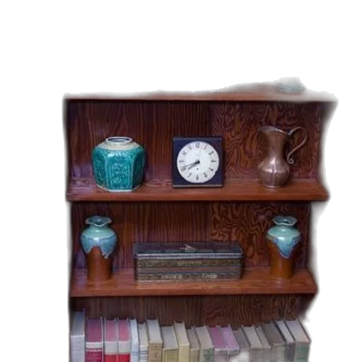 furniture, jewelry, staff, 3d render, photorealistic, earth tones, wooden, bookshelf transparent PNG cut-out