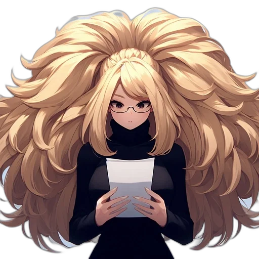 hair, face, staff, crown, anime, cartoon, concept art, pixel art transparent PNG cut-out