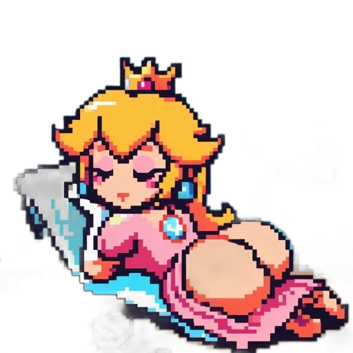 crown, dress, sword, weapon, pixel art, vaporwave, concept art, anime transparent PNG cut-out