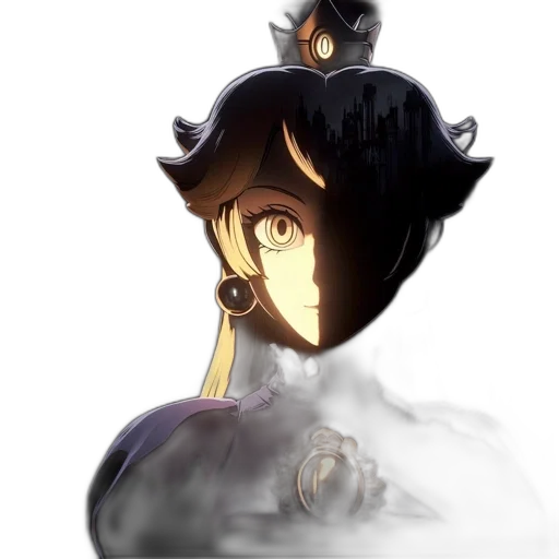 mask, crown, face, hat, concept art, anime, watercolor, 3d render transparent PNG cut-out