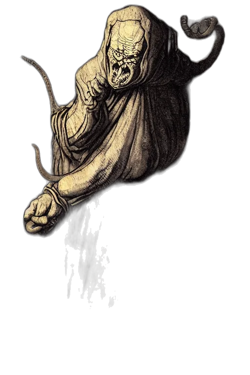staff, mask, creature, face transparent PNG cut-out