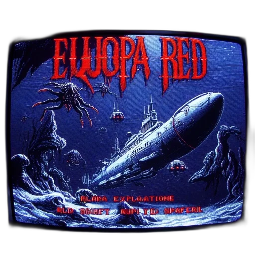 concept art, underwater, screenshot, 1991, europa, red, amiga, game transparent PNG cut-out