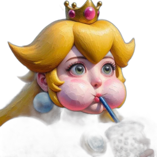 crown, face, staff, concept art, 3d render, watercolor, photorealistic, pastel transparent PNG cut-out