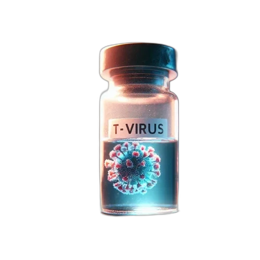 bottle, transparent, container, holds, portrayed, t-virus, depicted, glowing transparent PNG cut-out