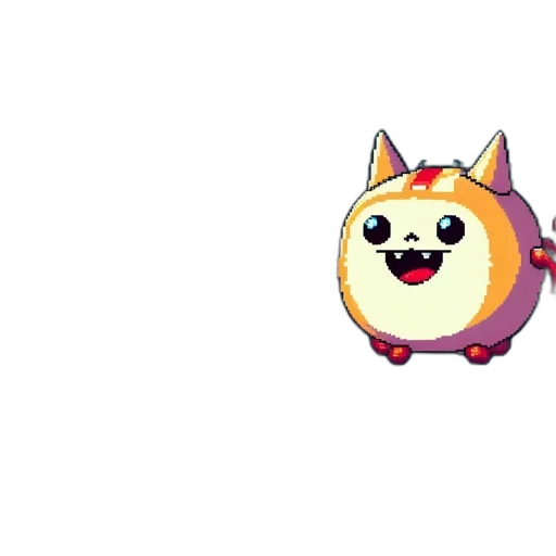 animal, staff, creature, mask, pixel art, 3d render, concept art, fantasy art transparent PNG cut-out