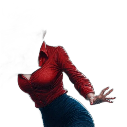 dress, jacket, mask, face, concept art, photorealistic, 3d render, comic book art transparent PNG cut-out