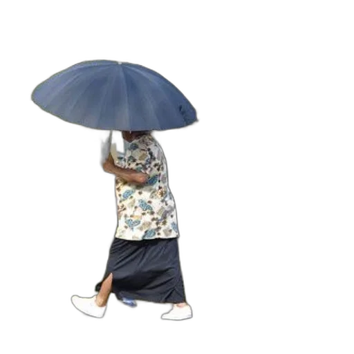 umbrella, dress, hat, staff, 3d render, photorealistic, concept art, rain transparent PNG cut-out