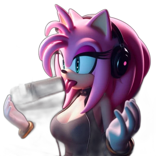 bottle, staff, vaporwave, concept art, pixel art, cartoon, animated, hedgehog transparent PNG cut-out