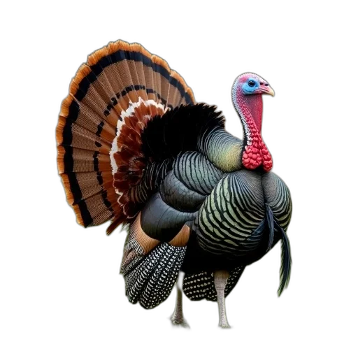animal, food, 3d render, photorealistic, concept art, wild, turkey, feathers transparent PNG cut-out