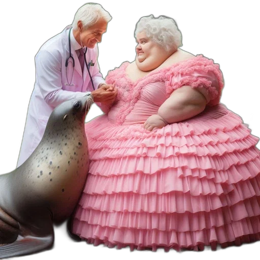 dress, concept art, 3d render, underwater, elderly, man, white, lab transparent PNG cut-out