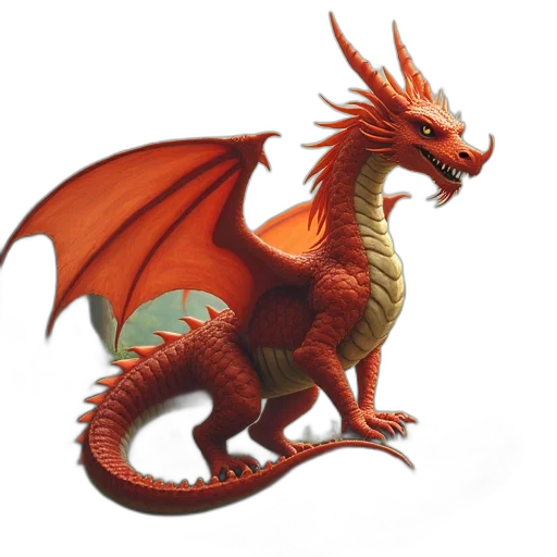 dragon, animal, staff, creature, fantasy art, concept art, 3d render, photorealistic transparent PNG cut-out