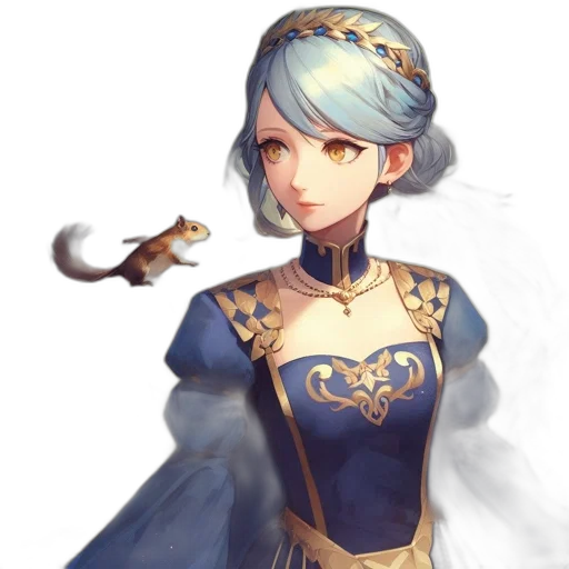 staff, crown, dress, sword, fantasy art, concept art, pixel art, anime transparent PNG cut-out