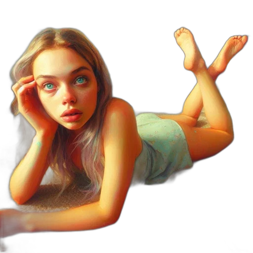 dress, face, creature, shoes, photorealistic, oil painting, fantasy art, pixel art transparent PNG cut-out