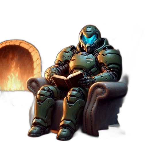 robot, furniture, jacket, mask, concept art, pixel art, 3d render, fantasy art transparent PNG cut-out