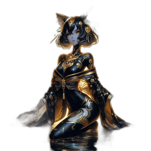 dress, dragon, animal, crown, fantasy art, concept art, watercolor, oil painting transparent PNG cut-out