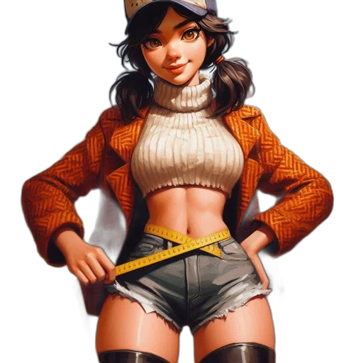 jacket, staff, comic book art, concept art, pixel art, fantasy art, earth tones, golden transparent PNG cut-out
