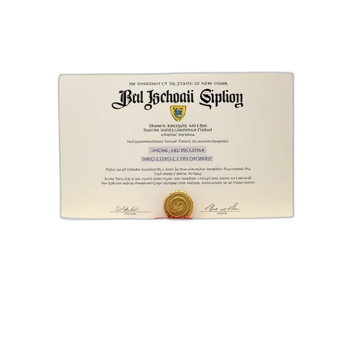 high, school, diploma, gold, seal, displayed, white, background transparent PNG cut-out