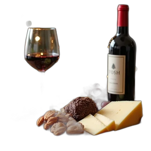 food, bottle, wooden, cutting, board, topped, assortment, cheeses transparent PNG cut-out