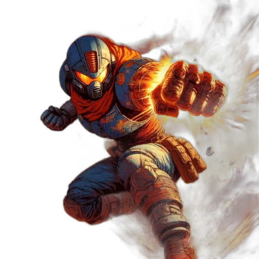 weapon, concept art, fantasy art, comic book art, pixel art, fire, character, glowing transparent PNG cut-out