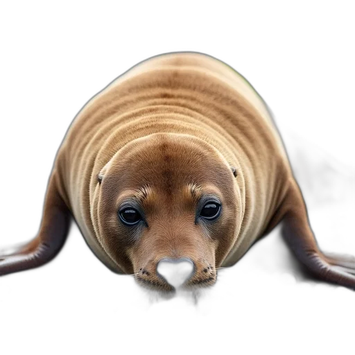 animal, creature, hair, face, photorealistic, 3d render, concept art, large transparent PNG cut-out